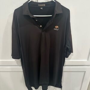 Large Black Peter Millar Golf Polo